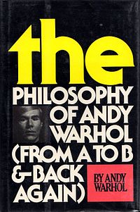 cover of the philosophy of andy warhol